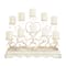 White Iron French Country Candelabra, 18" x 23" x 8"